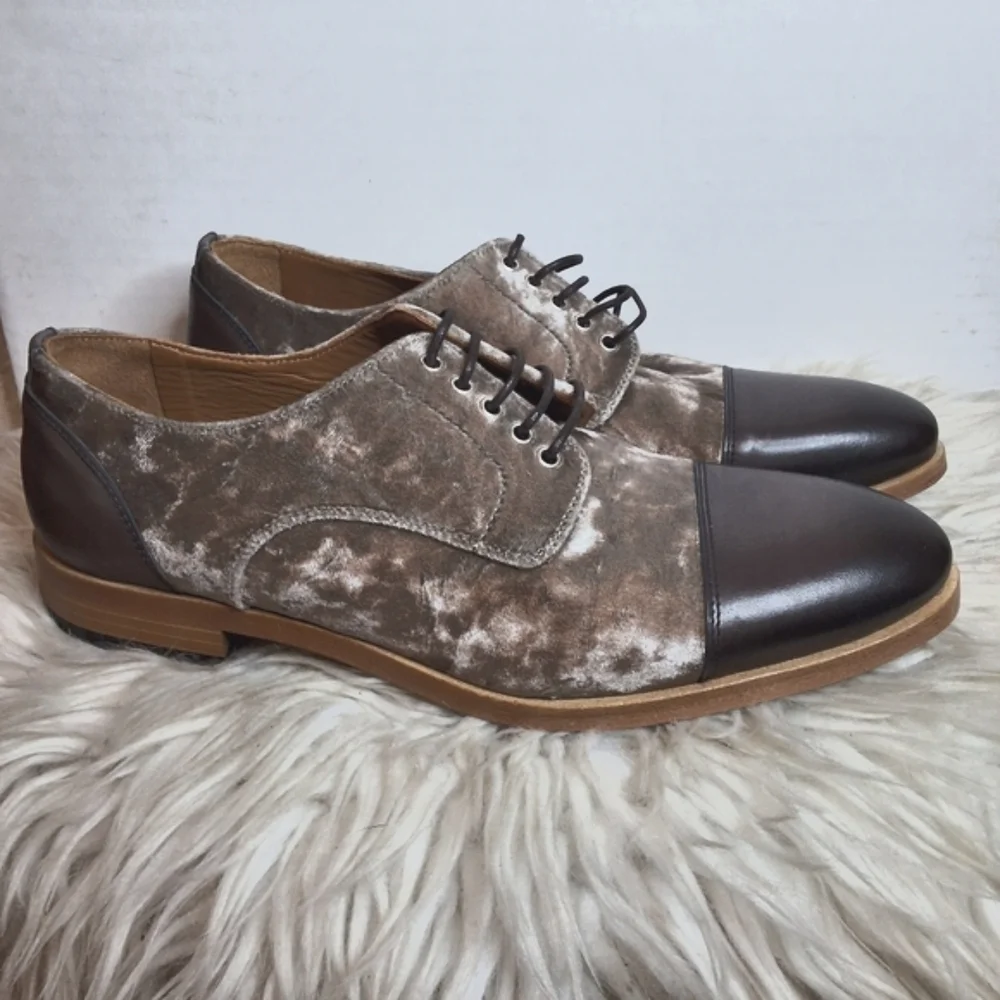 Taft Unisex Handmade Leather The Jack Tie Up Oxford M6 W8 EU39  NWOB